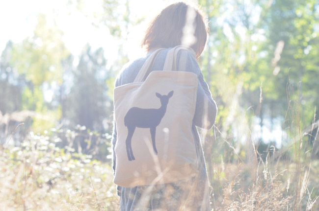 tote bag cerf