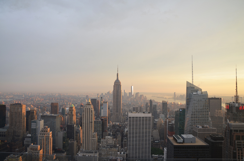 La vue depuis Top of the Rock